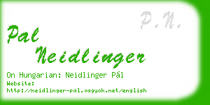 pal neidlinger business card